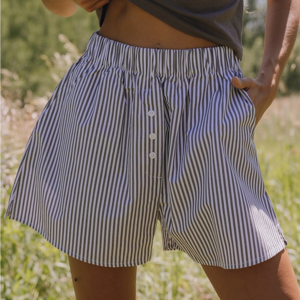 Daily Drills Resort Short - Mocha Stripe